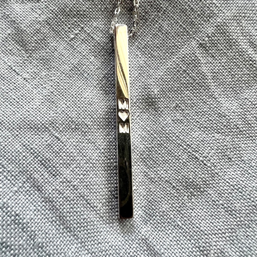 MantraBand MOM Sterling Silver Pendant Necklace